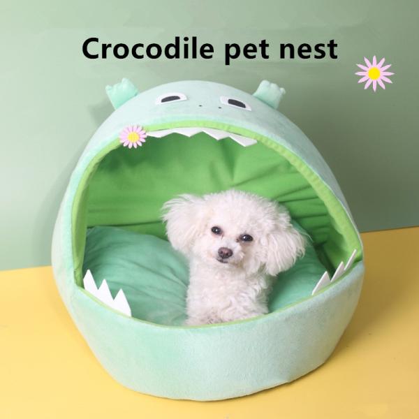 Зимы крокодила дома собаки Амазонки любимец дома собаки кровати кота Croc игрушечного собаки новой теплый небольшой поставляет дом кота