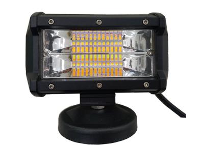 72 Watt 5 Inch LED Strobe Light Bar / Amber And White Strobe Light Bar