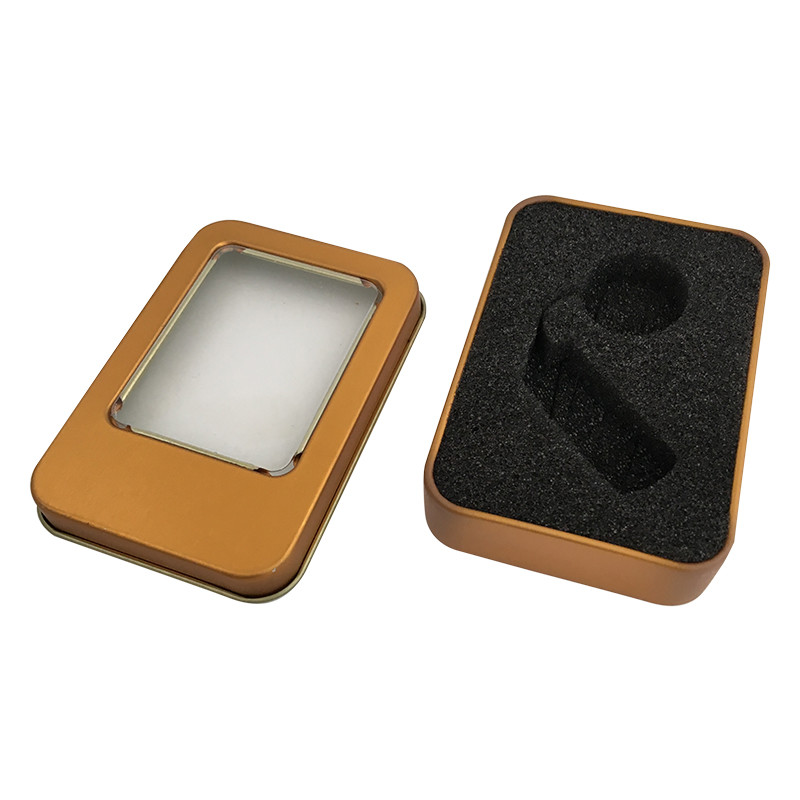 Customized Print Fashion Metal Tin Box Rectangle Shape for DVD CD Packaging