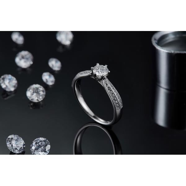 Минималистские ювелирные изделия золота дизайнов 9K, набор кольца Moissanite 925 серебряный