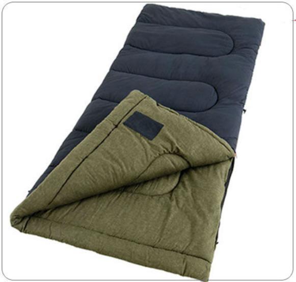 Красновато-коричневый фланельный конверт коричневый поливолокнистый горный спальный мешок для одноразового использования