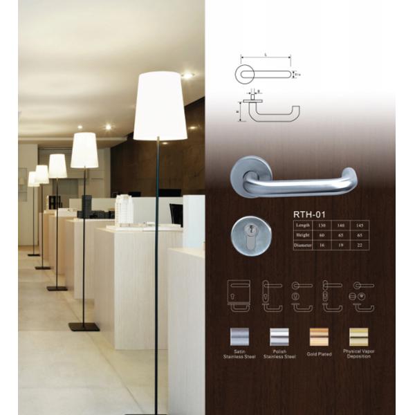 Европейским нержавеющая сталь расклассифицированная огнем двери рукоятки рычага твердая 304 для межкомнатной двери