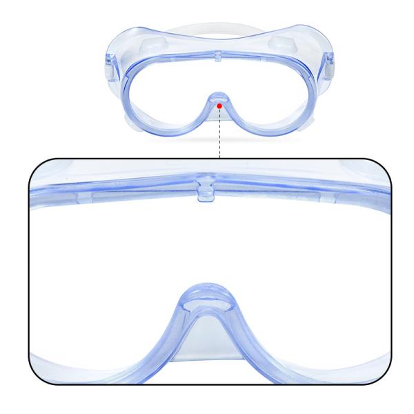 Adjustable Side Medical Safety Goggles Light Weight For Laboratory / Hospital