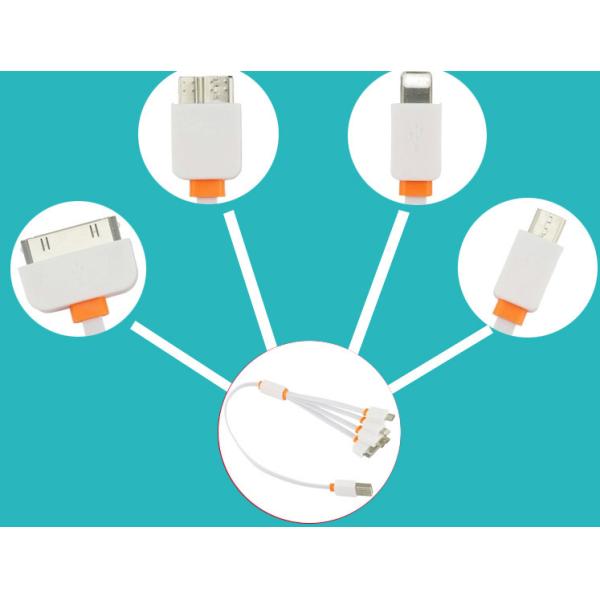 4 Head multi charging usb cable for Iphone / Samsung / Andriod