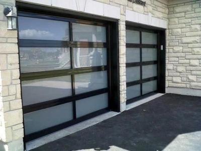 Automatic Black Aluminum Sectional Garage Rolling Door 12x12 Roll Up Door