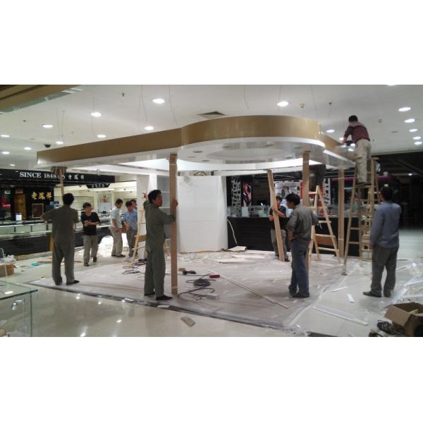 Eco Friendly Wood Jewelry Display Showcase For Luxury Accessories Store