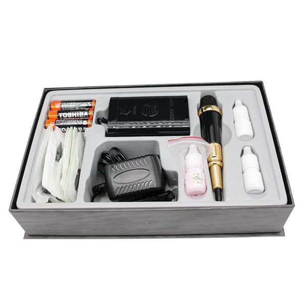 Red Rose Deluxe Cosmetic Liner Permanent Makeup Giant Sun Tattoo Machine Kit