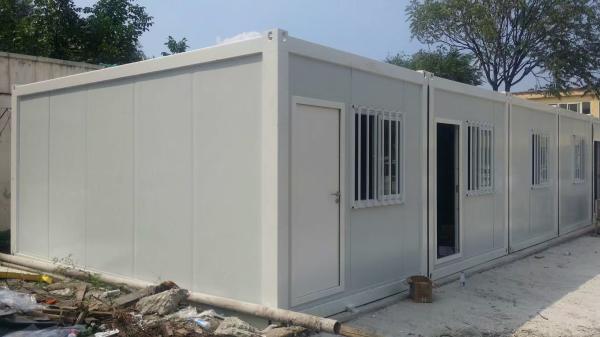 20ft 40ft Flat Pack Container Prefabricated House Frame Single Double Doors