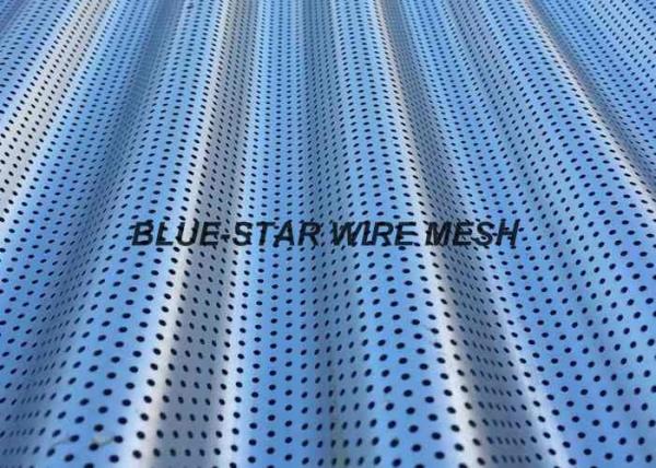 Anti - Static Corrugated Perforated Metal Sheet Sound Barrier Dust And Sunshine Proof Screen Mesh