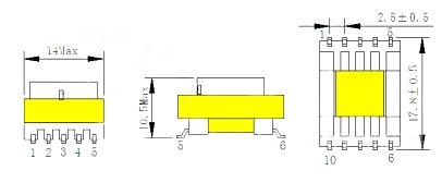 Многофункциональный высокочастотный трансформатор EF12.6 Идеально подходит для питания в режиме переключения