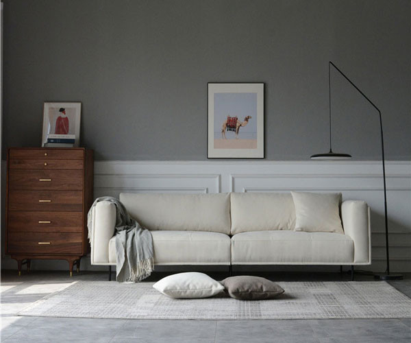 Стиль современной диван-кровати комнаты прожития кресла сливк Recliner секционной итальянский