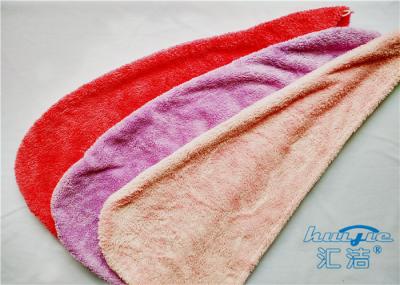 Cabelo-Secagem coral de duas caras do turbante do cabelo de Microfiber do velo, toalha do cabeleireiro