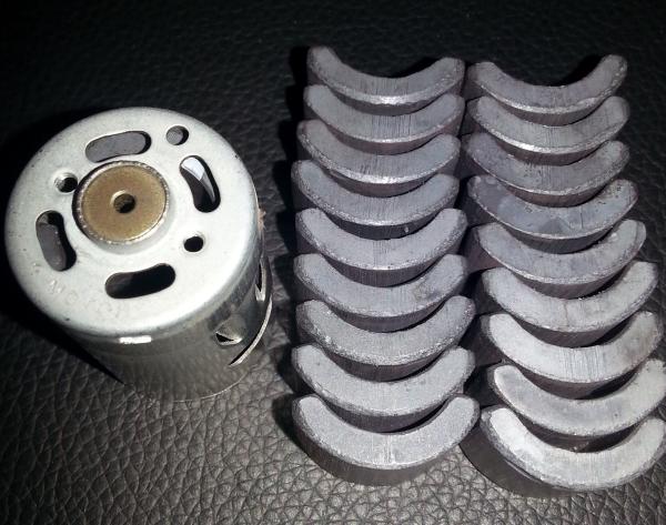 Y30 Grade Ferite Arc Magnets For Motors Ferite Ceramic Motor Arc Magnets