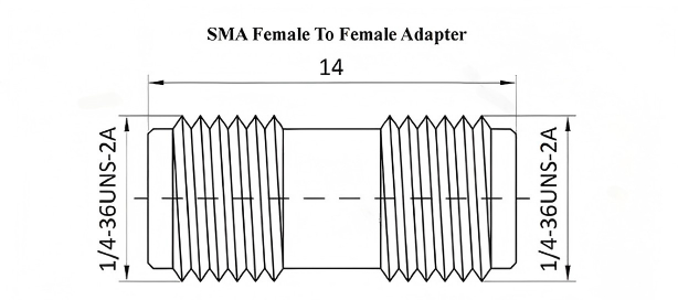 6GHz RF Adapter 50 Ohm SMA Female To Female Adapter ODM SMA / SMA-KK