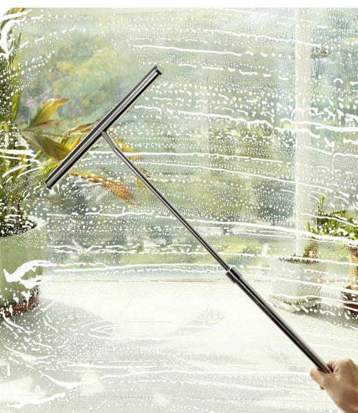 Telescopic Adjustmen Stainless Steel Window Squeegeet Wiper For Shower Door Mirror Floor