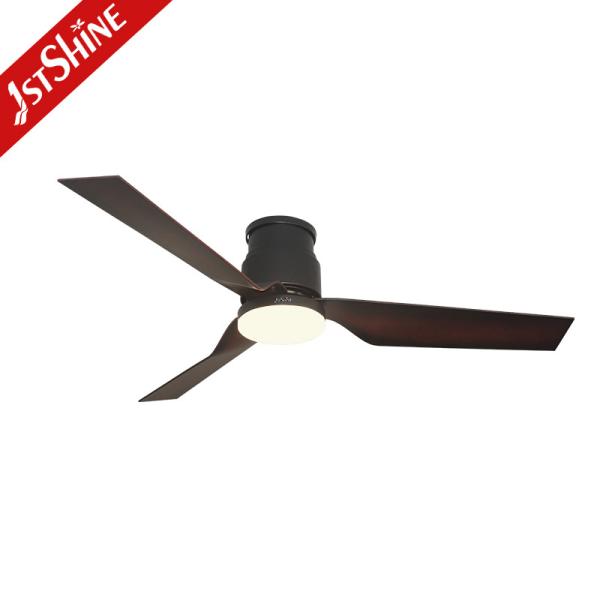 5 Velocidade de escolha de lâminas de plástico LED ventilador de teto com montagem de fluxo de luz e perfil baixo