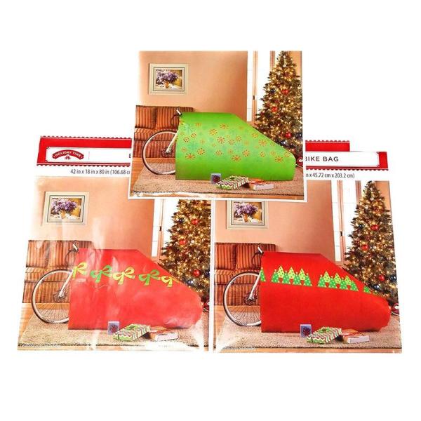LDPE Plastic Christmas Bike Wrapping Bags , Giant Bike Gift Wrap Bag
