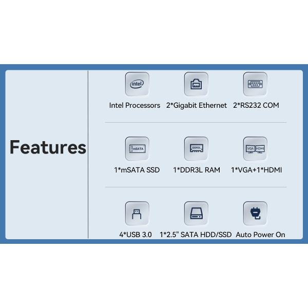 Процессоры серии Intel мини-материнская плата с двойной RJ45 LAN и DDR3L до 8G