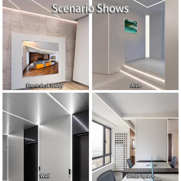 COB Линейная лампа Алюминиевая лопатка с глубиной 10 мм и модель SMD5630 Bead