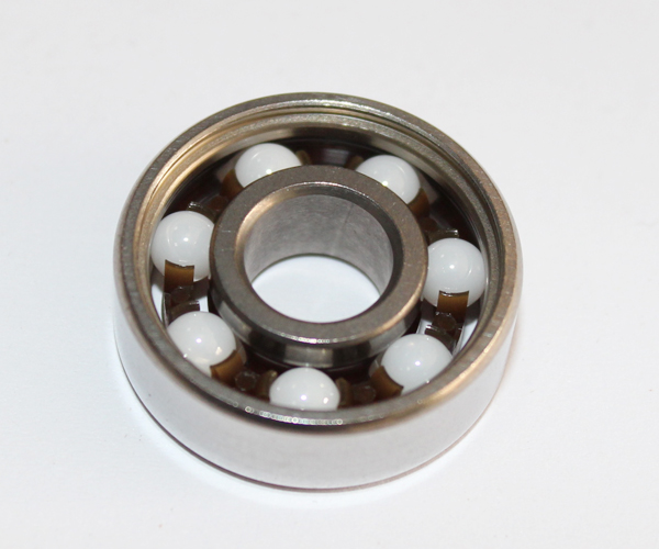 Open Smooth Rotation Full Ceramic Skate Bearings , Light Weigh Skateboard Wheel Bearings