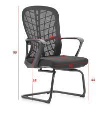 Assembly Required Office Swivel Chair Max Weight Capacity 200kg Adjustable Height and Comfortable Mesh Back Ideal for Office
