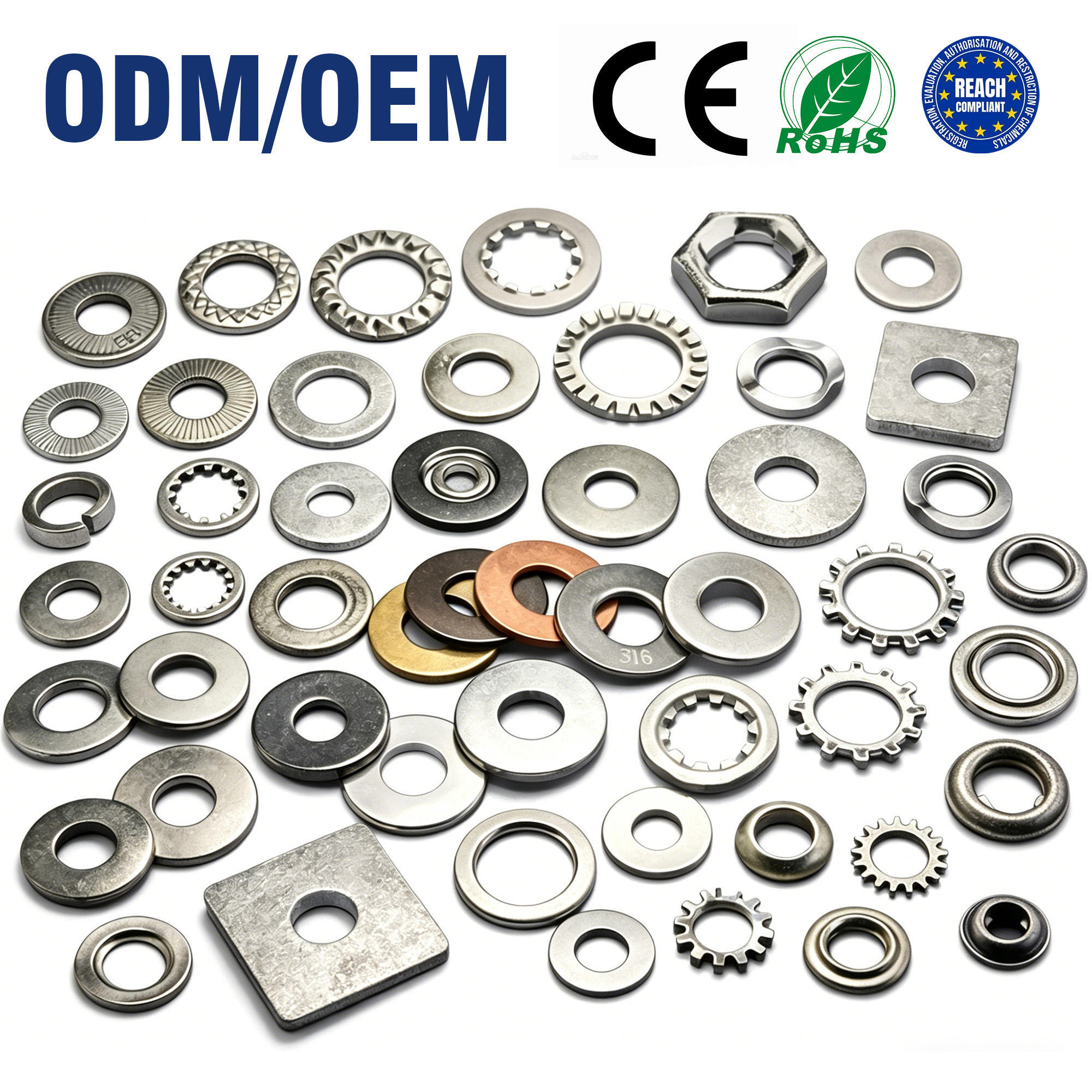 Spring Steel Starlock Washer | Push-On Shaft Retaining Washer with Internal Teeth