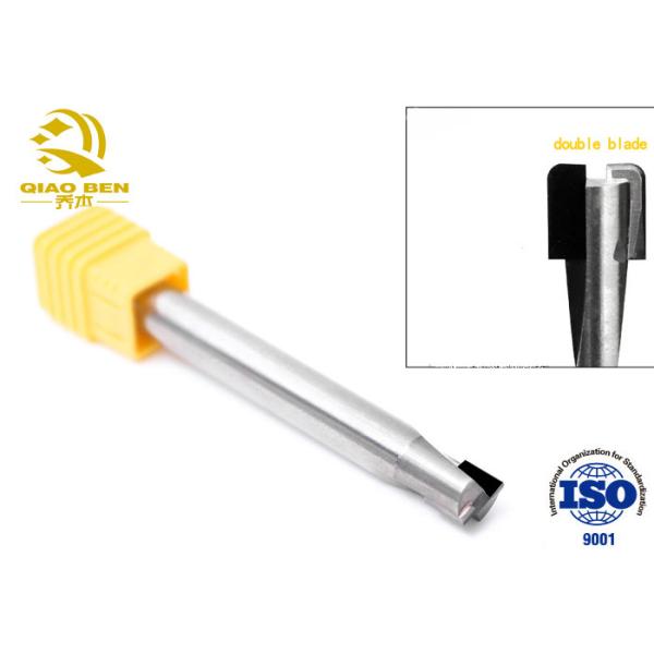 100mmの長さはダイヤモンドPCD用具のルーターのAlTiN CNCのエンド ミル ビットを切り分ける