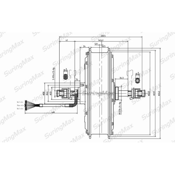 OEM Factory 72v 2000w-3000w electric bicycle dc brushless motor high rpm gearless With Best Service