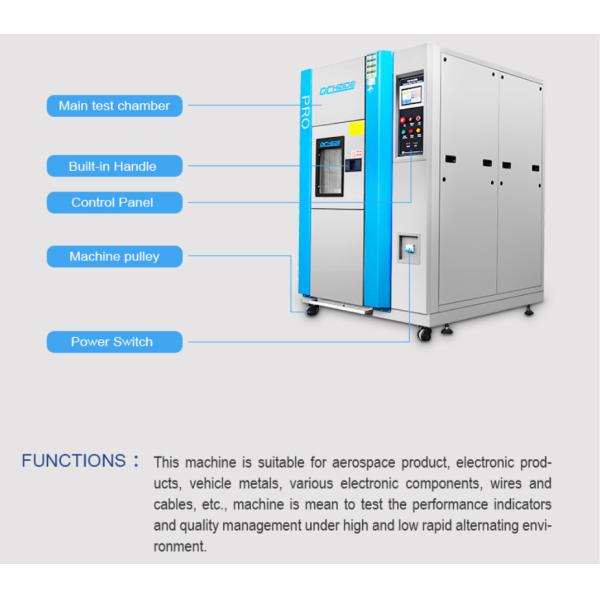 Испытательное оборудование термального удара/камера влажности и температуры испытывая