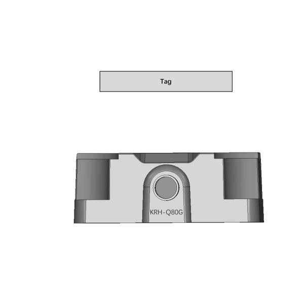 RFID Read Write Head With TCP IP Port LED Display 5Pin M12 A Coded Male Connector