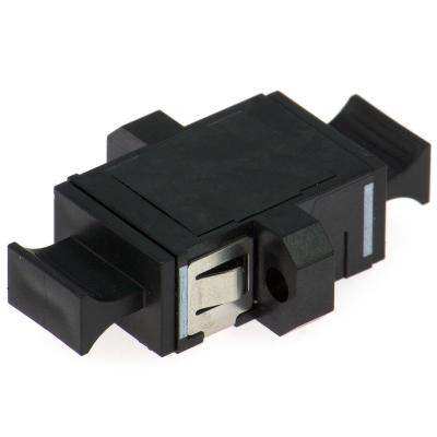 Flanged Apc Fiber Connector Lc Duplex Adapter For Data Center
