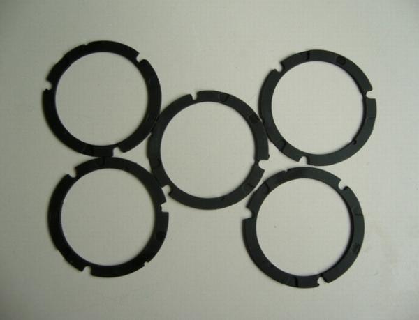 Die Cutting Solution Silicone Rubber Gasket , Black Custom Silicone Gaskets Strip Washer