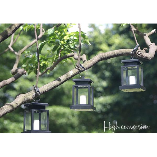 One Solar Landscape Light for Retro Atmosphere Outdoor Waterproof Candle Light Garden