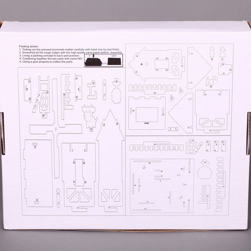 3D Montessori Toy Solar House Toy Kids Puzzle DIY Eco Friendly