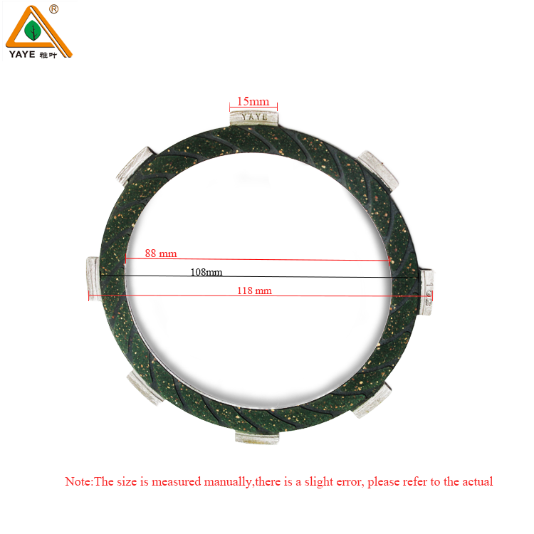 Motorcycle Rubber Based Clutch Plate Paper Based Friction Sheet125cc 150cc 200cc for HONDA- CG125 CG150 CG200