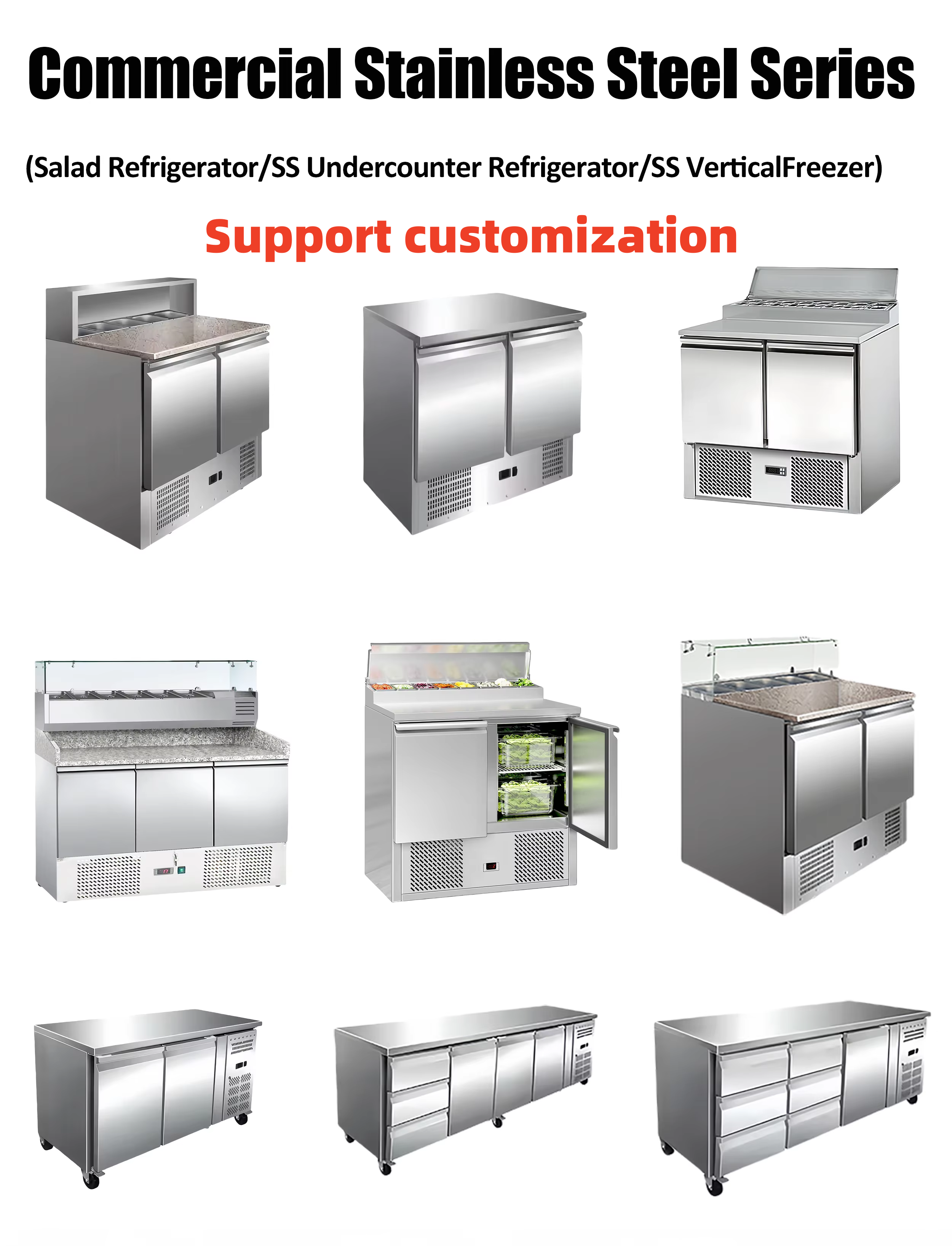Refrigerated Salad Bars Commercial Customizable Salad Bar Display