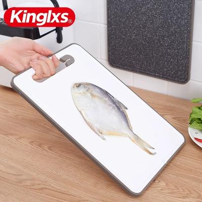 Creative Double-Sided Cutting Board Plastic Household Non-Slip Chopping Board Fruit Cutting Board Imitation Marble