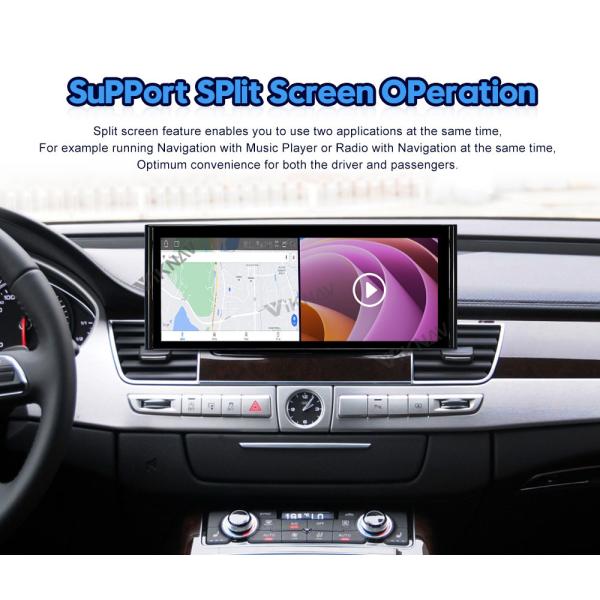 Стерео автомобиля андроида 1920*720 автоматический 12,3 дюйма для Audi A8 D4 2011-2017