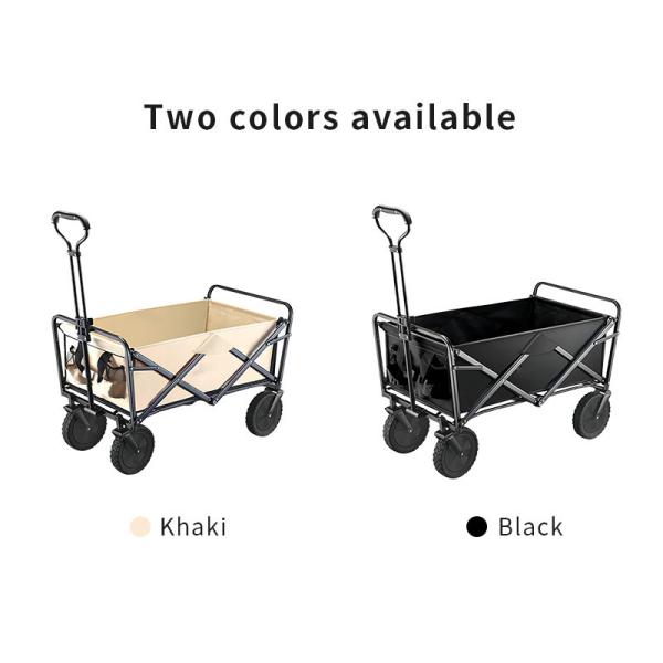 80L Waterproof Folding Camping Wagon with 5 Wheels