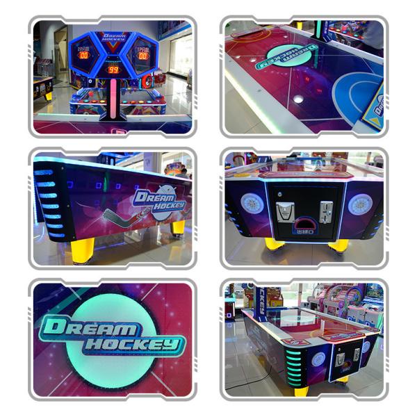 Машина аркады хоккея воздуха тематического парка с металлом/деревянным/пластиковым материалом