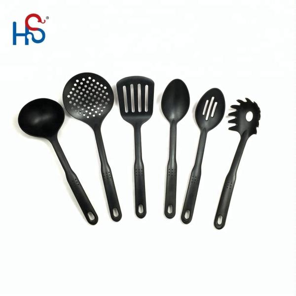 6pcs Nylon Kitchen Tools Set for Salad Spoon Production and Green Kitchen Table Tools