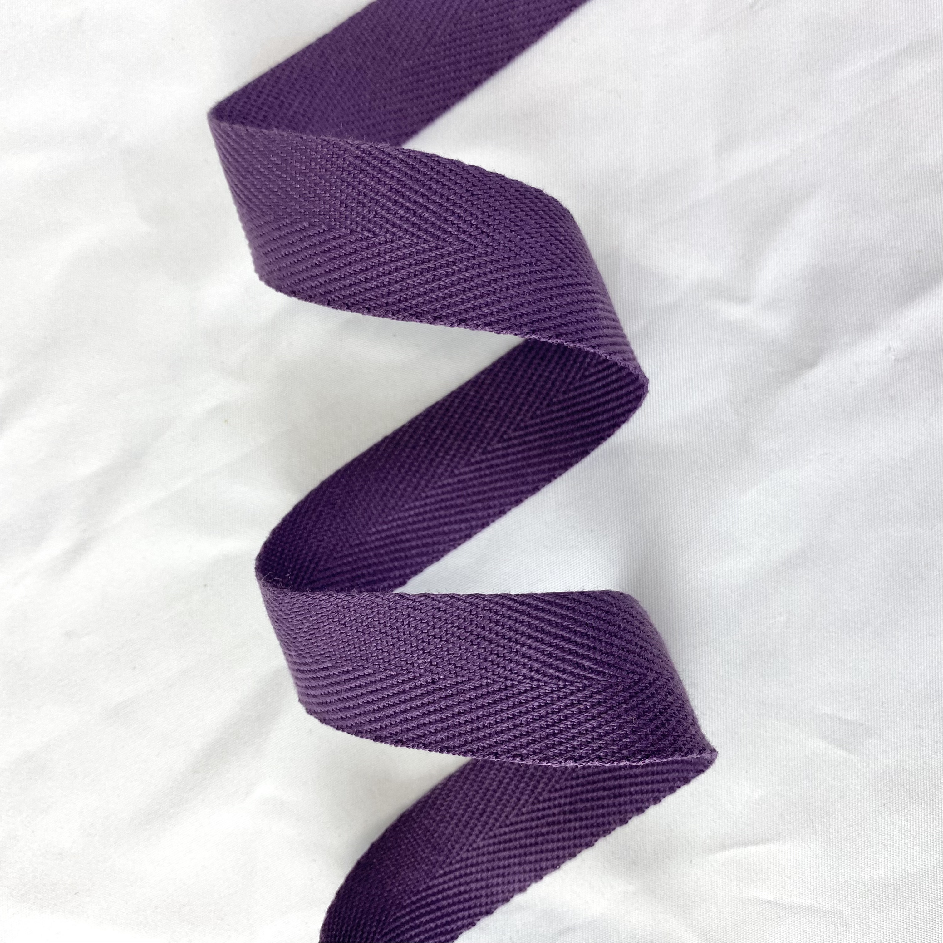Herringbone polyester-cotton webbing Various colors Backpack strap Belt Handbag strap