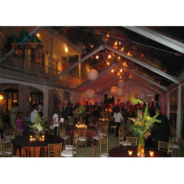 Flexible Steel Stretch Pole Tents For Outdoor Events , Wind Proof Party Wedding Tent
