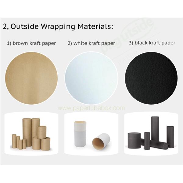 Kraft Paper Cylinder Wine Gift Tube Elegant Design Embossing Stamping Logo