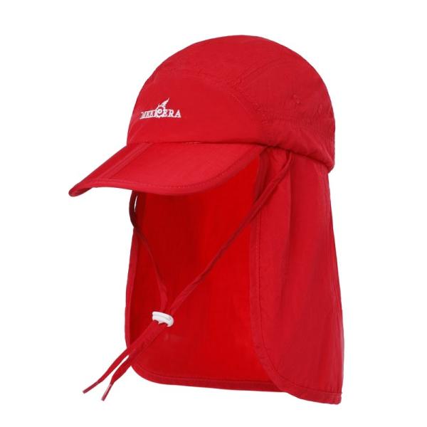 Outdoor Hiking Sun Protection Hats With Neck Flaps Pantone Color