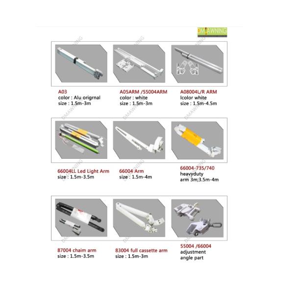 Оружия прочных высококачественных частей тента алюминиевые складывая для на открытом воздухе retractable тента