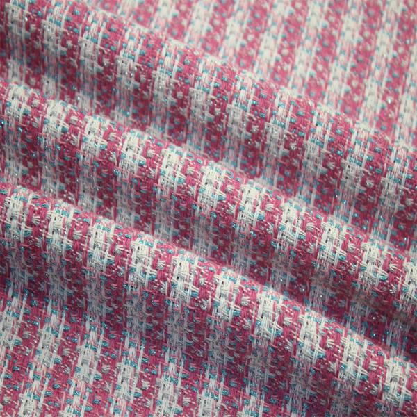 New Design Cheap 100 Polyester Tweed Embroidery Fabric for  Winter Women's Coat Clothing