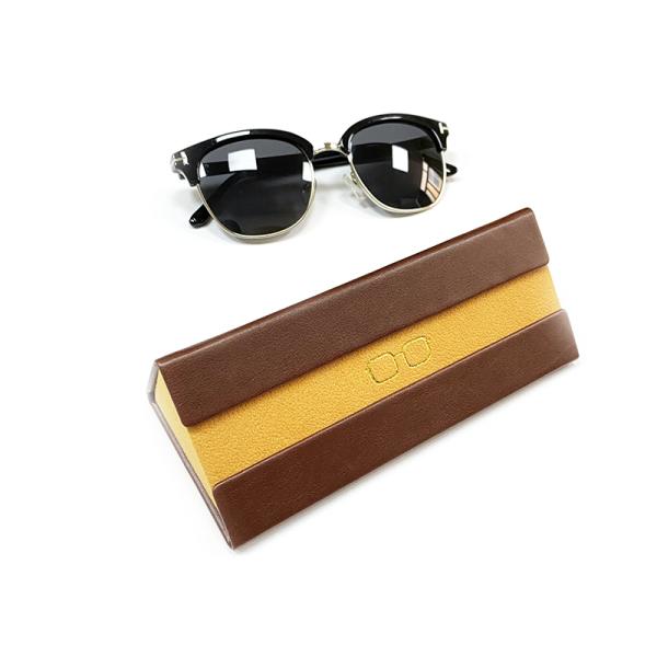 Custom Gold Stamping Folding Sunglasses case portable glasses bag