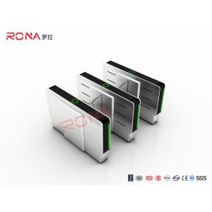 Waist Height Flap Barrier Gate Access Control Barcode Flap Barrier Turnstile For Museum