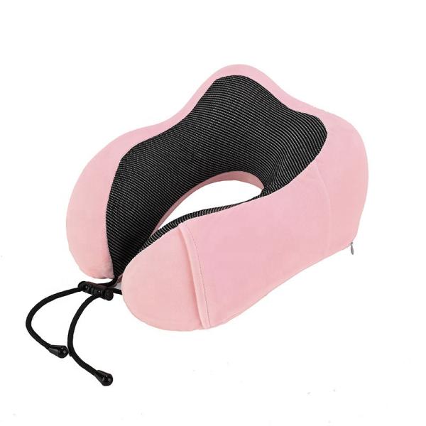 Portable Mobile Phone Storage U-Neck Pillow Customized Plush Memory Foam for Travel
